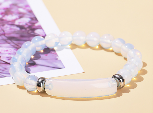 BondBracelet® Pink Quartz & Tiger Eye Stone Bracelet