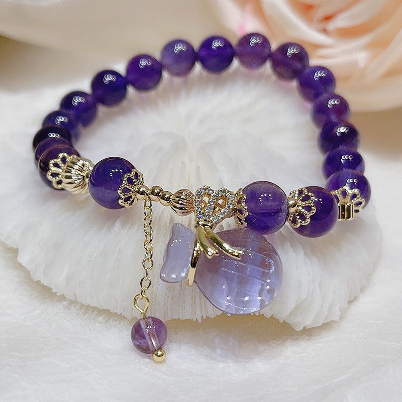 Korean Style Amethyst Retro Ethnic Bracelet