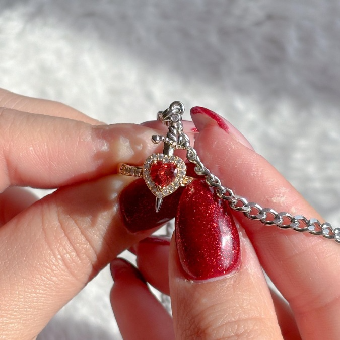Elegant One-Stroke Couple Ring & Bracelet Set
