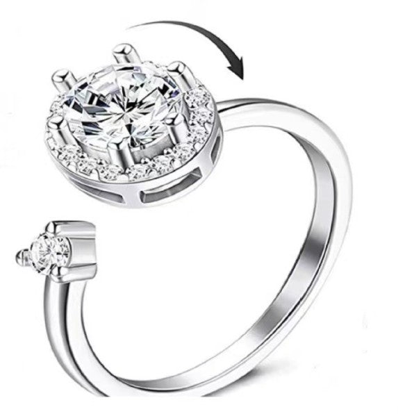 Rosebloom™ Anxiety Ring - Adjustable Stress Relief (One Piece)